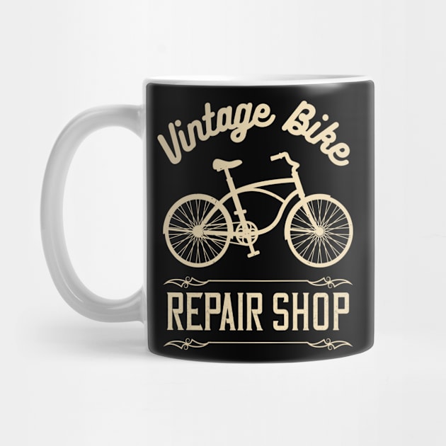 Vintage Bike Repair Shop by Foxxy Merch